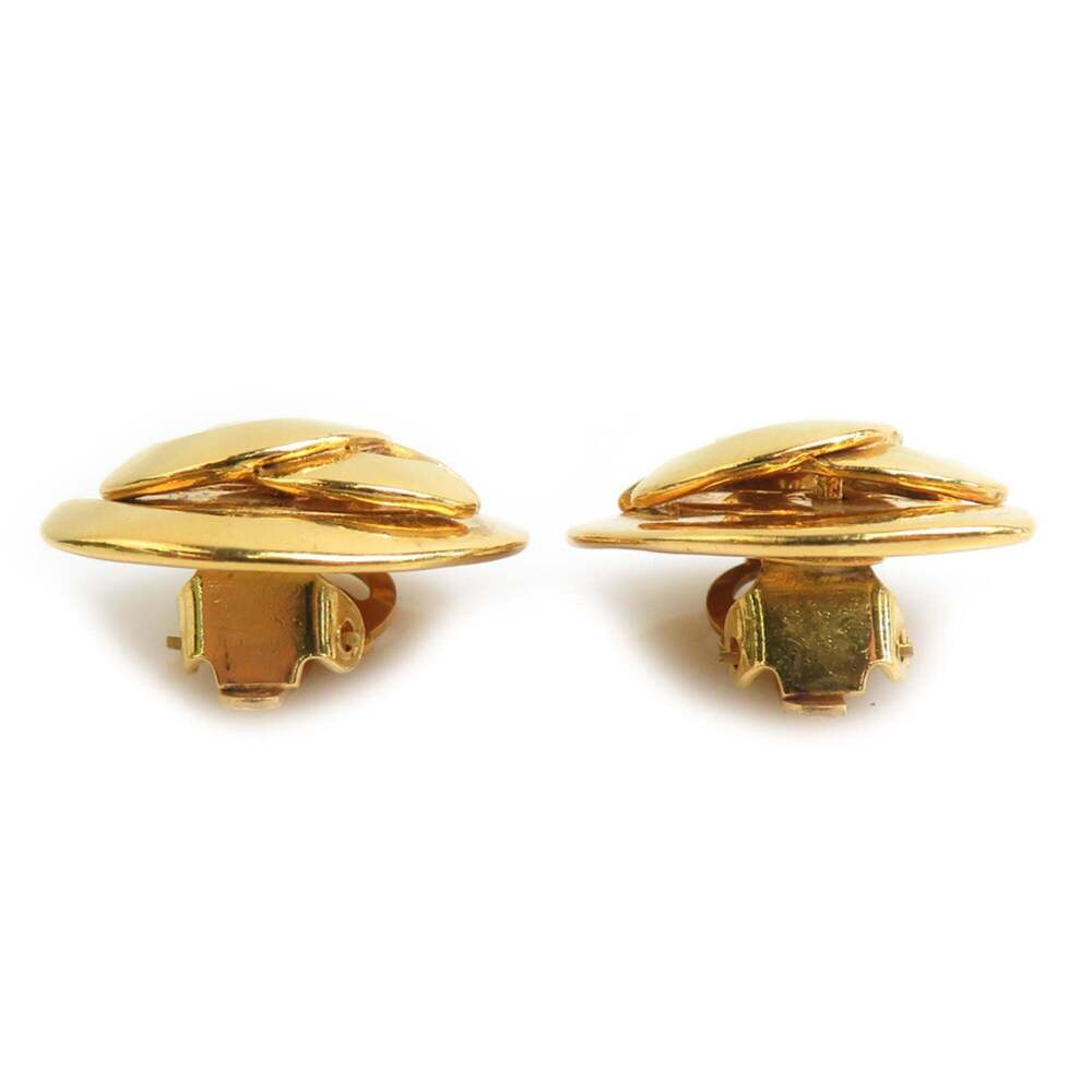 CHANEL Gold Logo Earrings - Picture 4 of 8